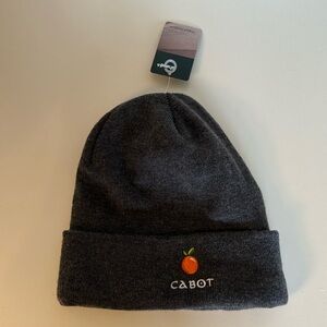 Dark grey beanie.
